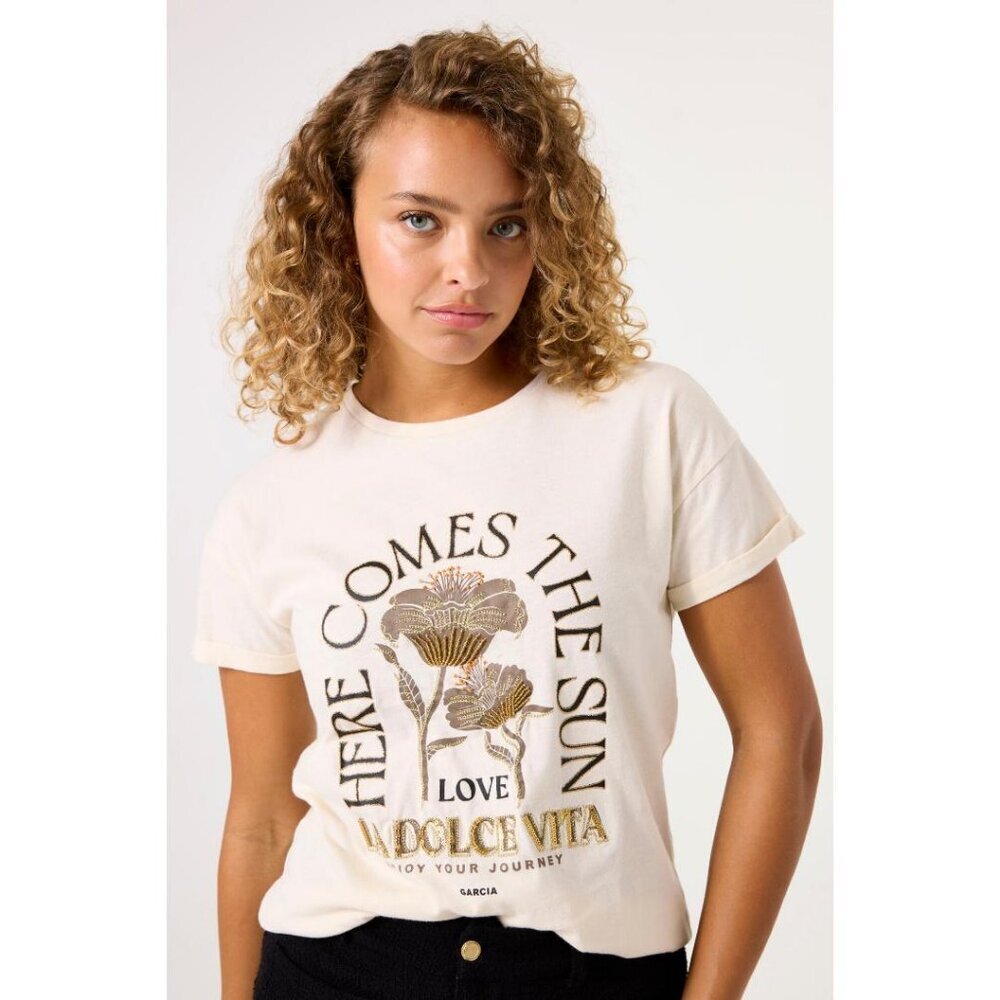 NWT GARCIA ''Here Comes The Sun'' Whitecap Graphic T Shirt